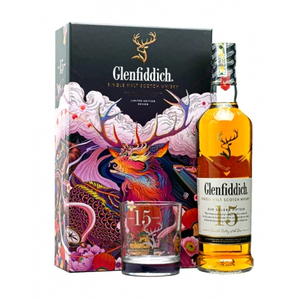 Rượu Glenfiddich15y hộp quà tết 2021