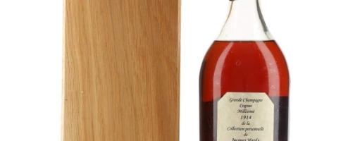 RƯỢU JACQUES HARDY 1914 GRAND CHAMPAGNE COGNAC.