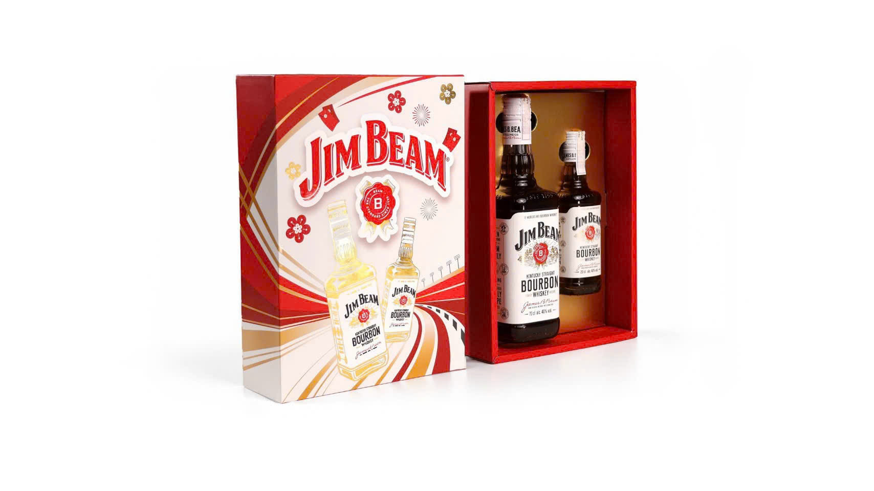 Rượu Jim Beam Bourbon Whisky Gift Box 2027