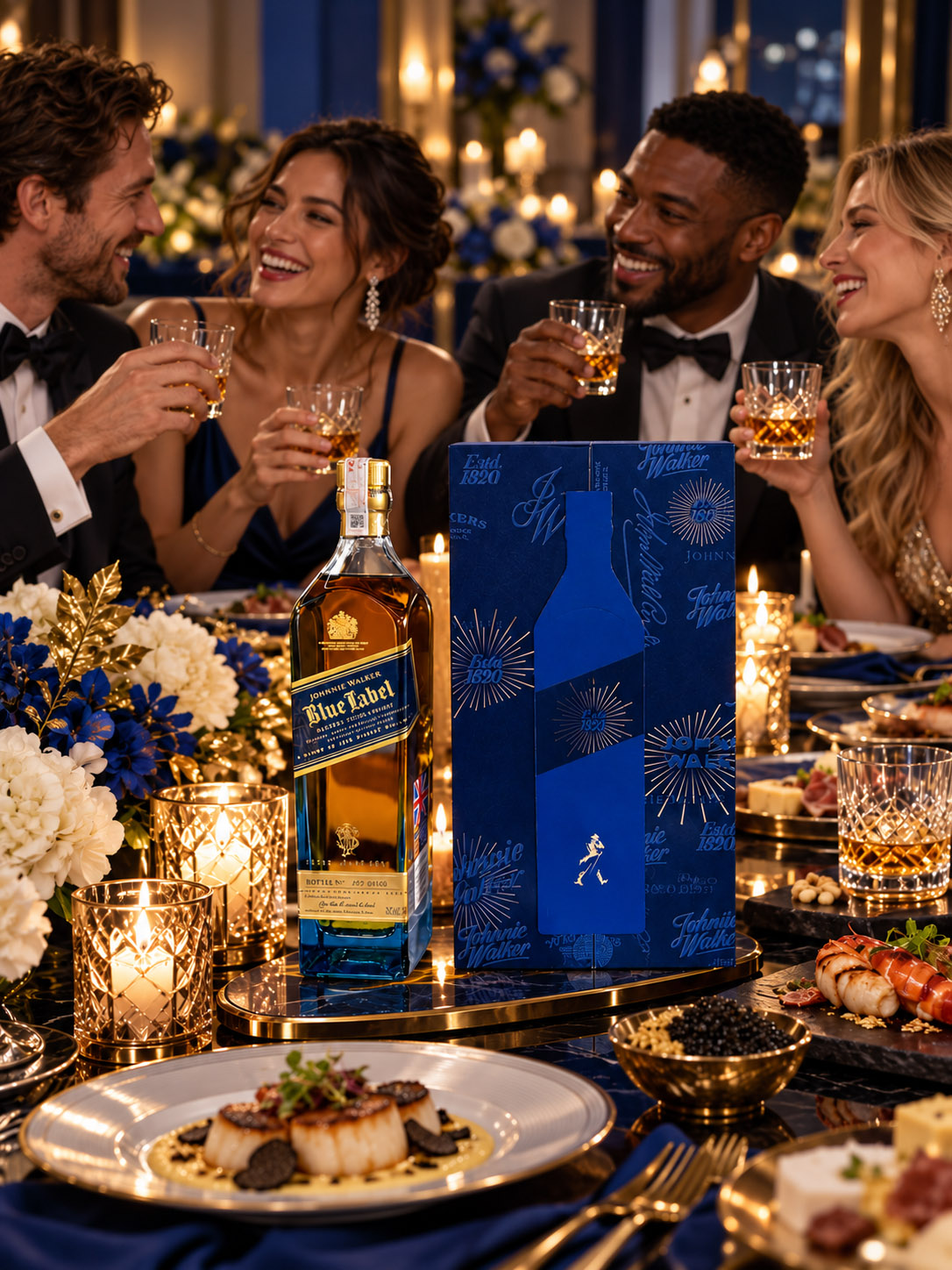 Rượu Johnnie Walker Blue Label hộp quà 2027