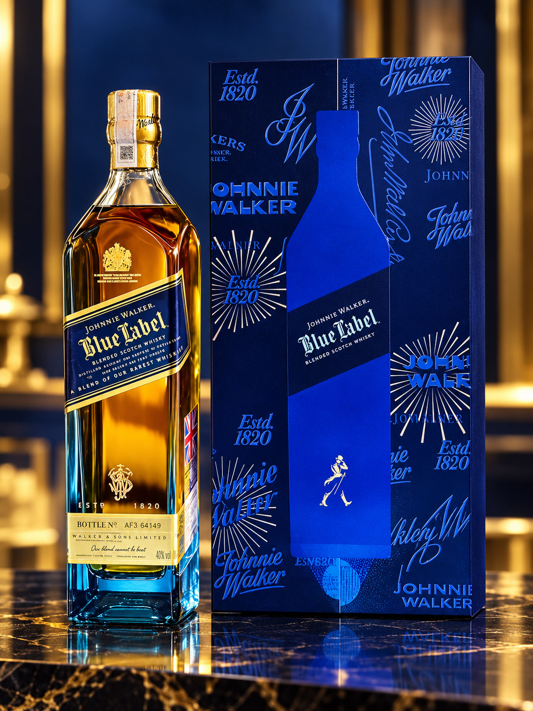 Rượu Johnnie Walker Blue Label hộp quà 2027