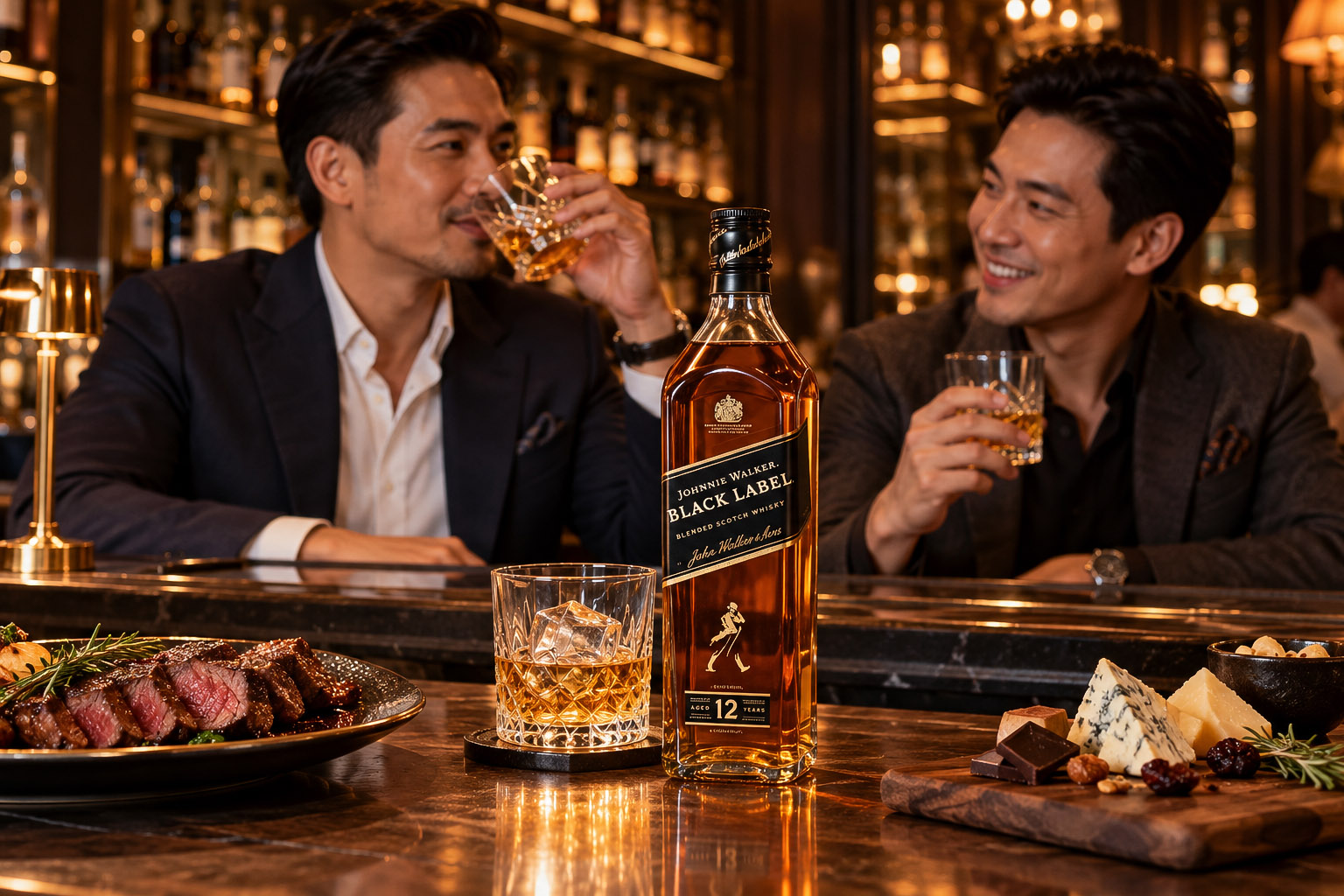 Thưởng thức Rượu Johnnie Black Label