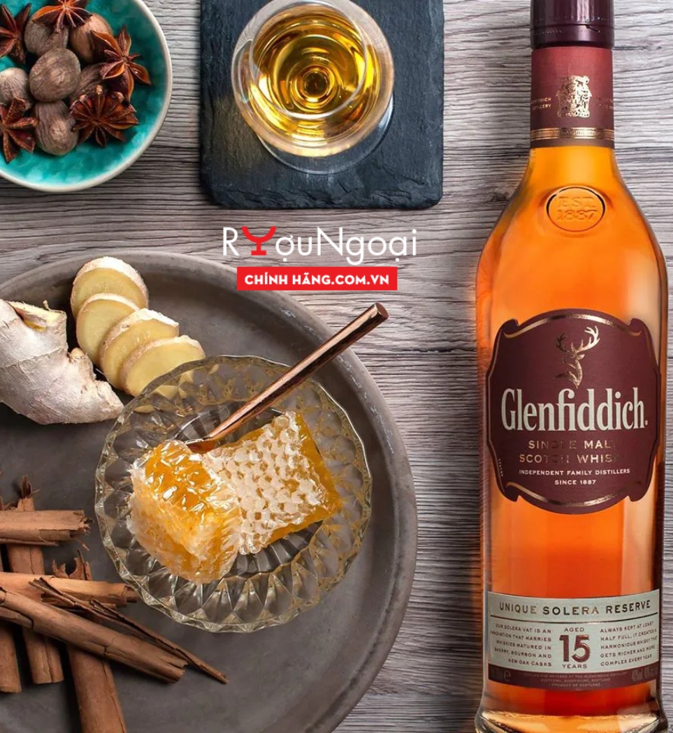 Hương vị hòa quyện đầy độc đáo của glenfiddich 15