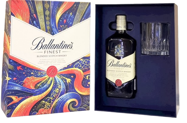 Rượu Ballantine’s Finest hộp quà 1 ly mẫu 2027