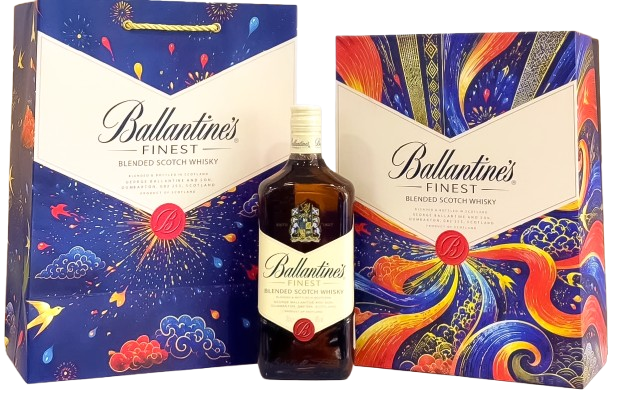 Rượu Ballantine’s Finest hộp quà 1 ly mẫu 2027