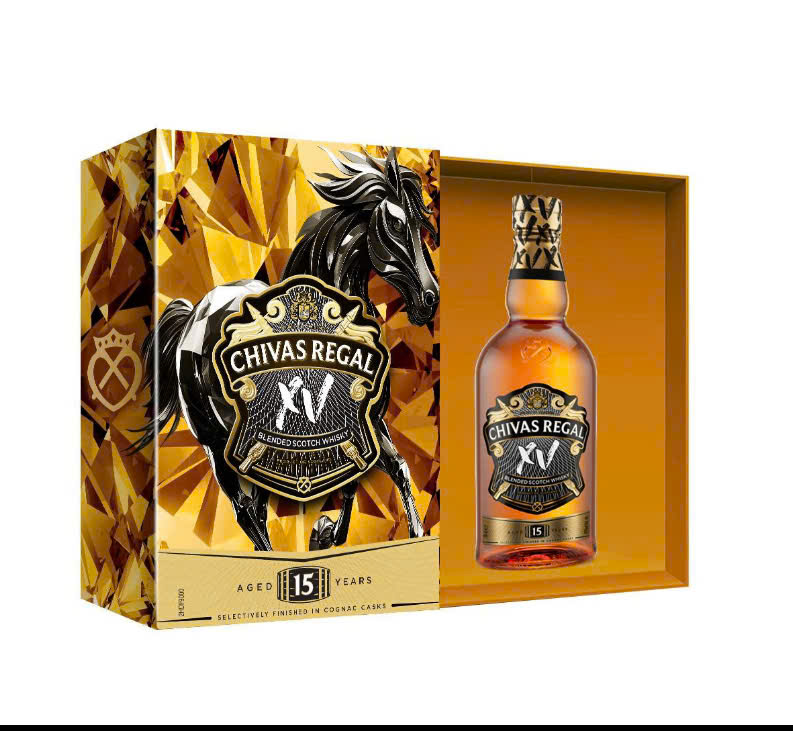 Rượu Chivas Regal 15 năm mẫu quà biếu năm 2026