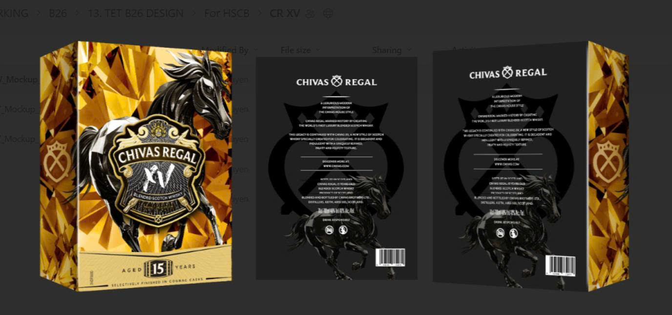 Rượu Chivas Regal 15 năm mẫu quà biếu năm 2026
