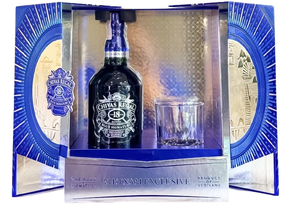 Chivas 18 Blue Signature hộp quà 2027