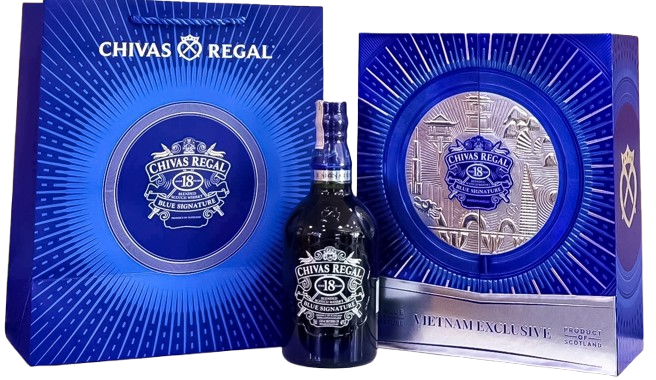 Rượu Chivas 18 Blue Signature hộp quà 2027