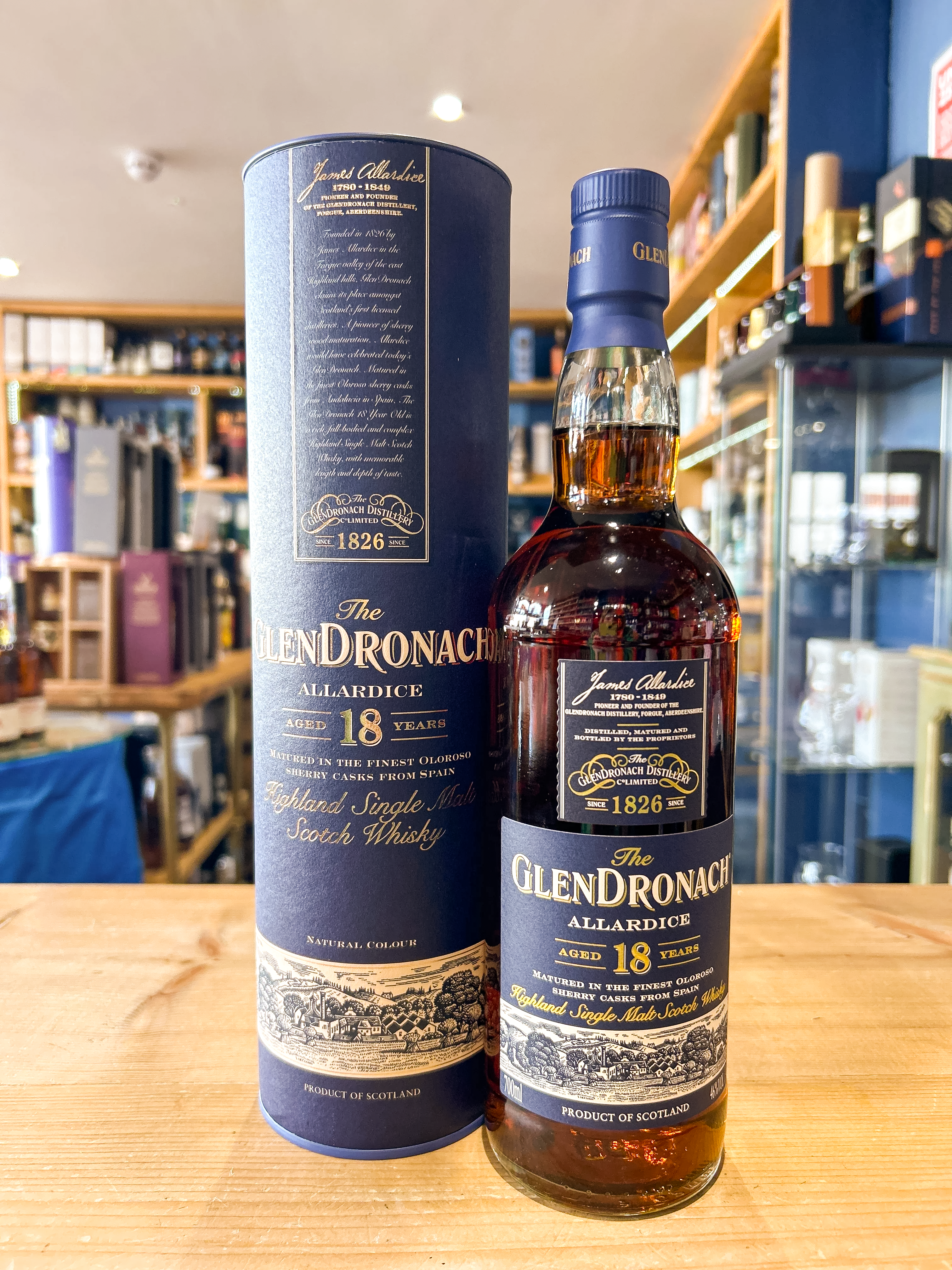 ruou glendronach 18 nam