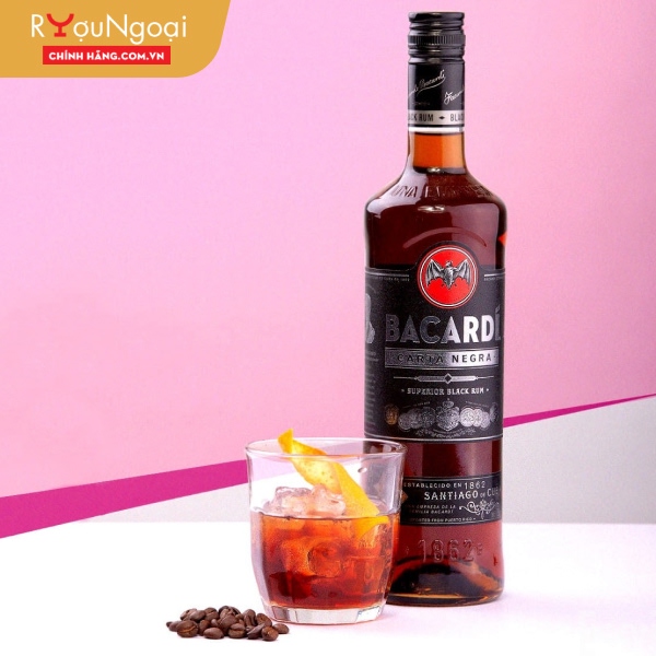 Rượu Bacardi Dark Rum có hương vị đậm đà và phức tạp