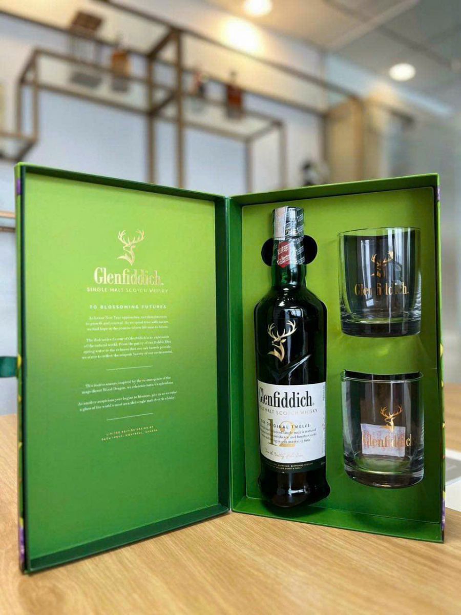 Glenfiddich 12 năm hộp quà 2024