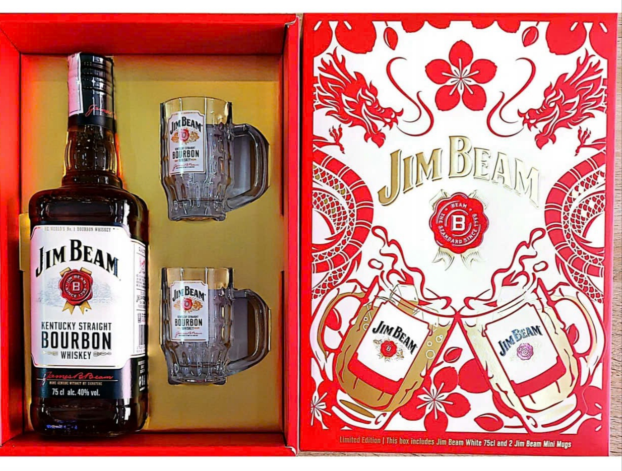 rượu Jim Beam hộp quà 2024