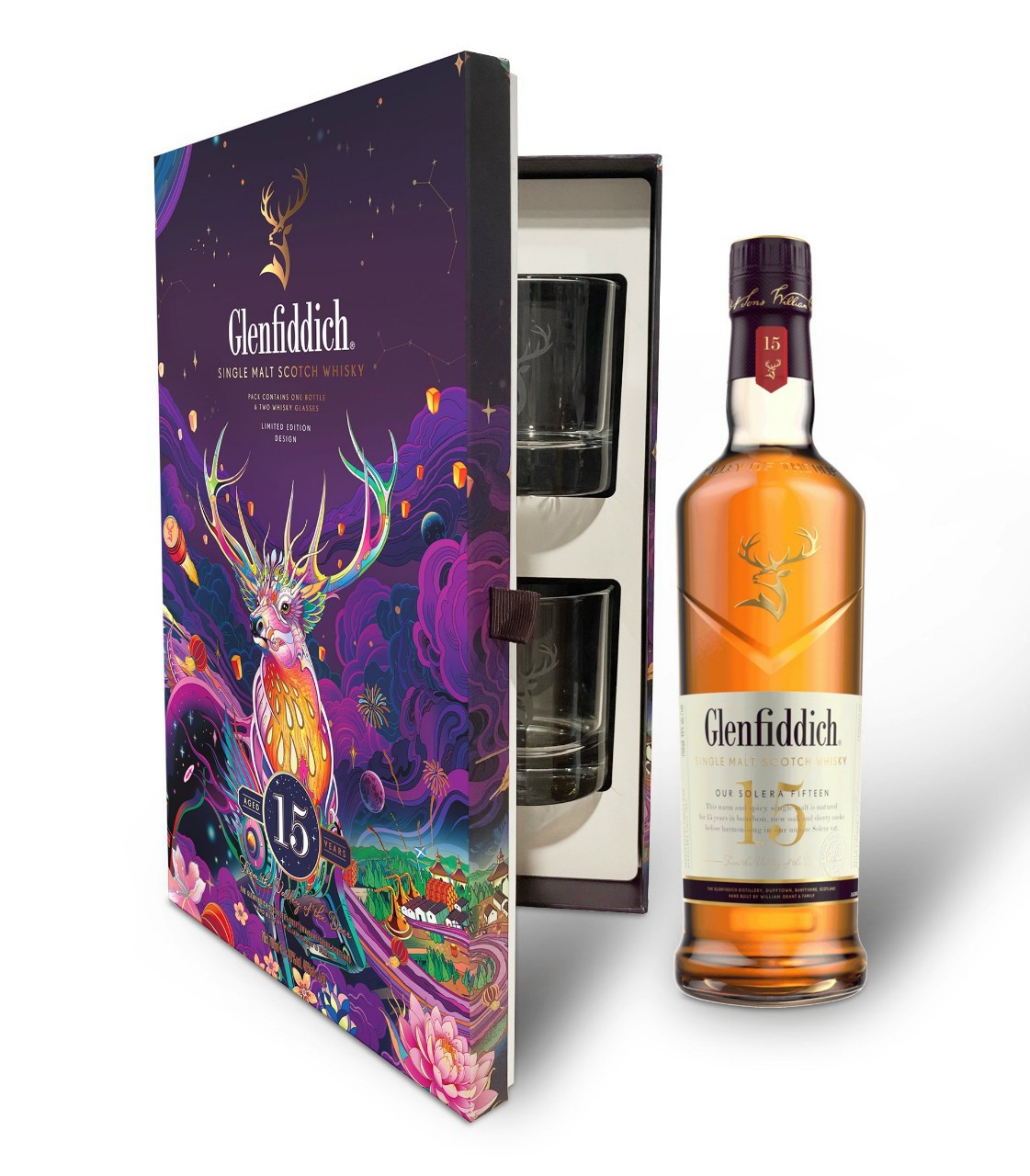 Rượu Glenfiddich 15y hộp quà xuân năm 2022