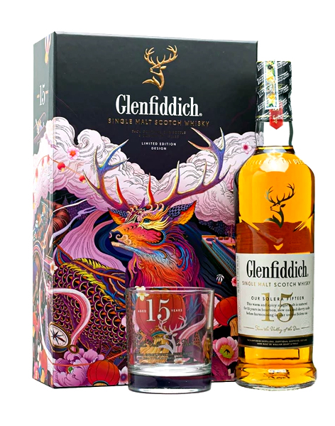 Rượu Glenfiddich15y hộp quà tết 2021