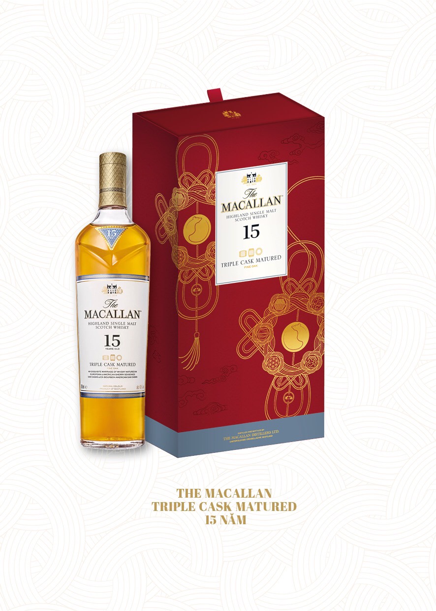 Rượu Macallan 15  700ml Hộp Quà Tết 2020