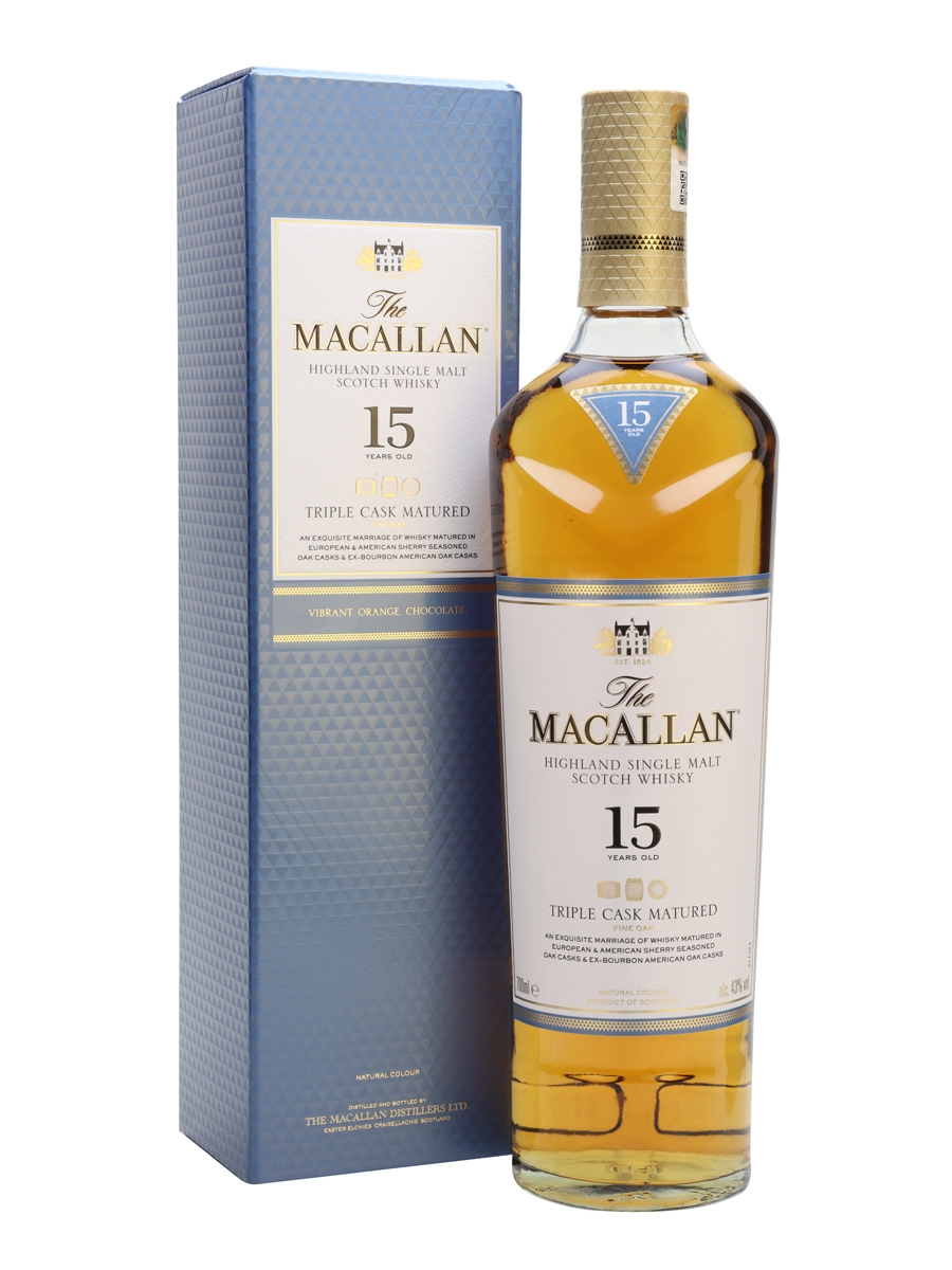 Rượu Macallan 15 yo Triple Cask