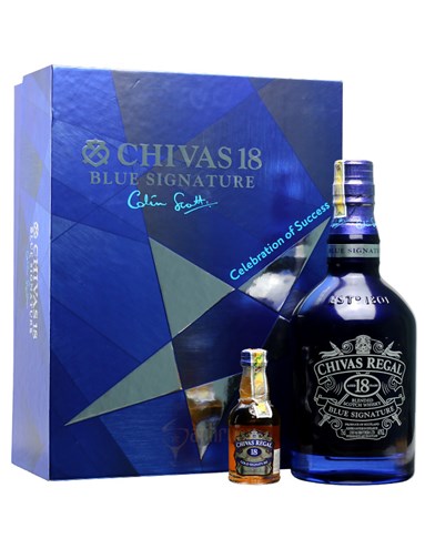 Rượu Chivas 18 năm xanh hộp quà Blue Signature 2018
