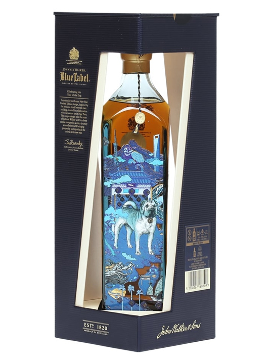 Rượu Johnnie Walker Blue Mậu Tuất năm con chó