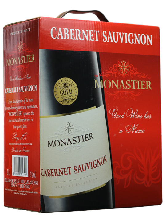 Rượu vang bich Monastier 3L