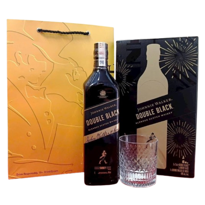 Rượu Johnnie Walker Double Black Label hộp quà 2027